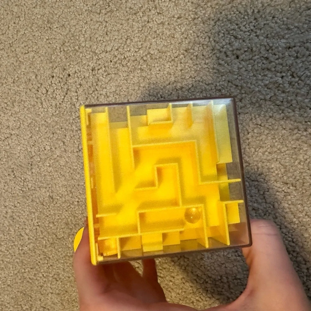 Maze Money Box - yellow